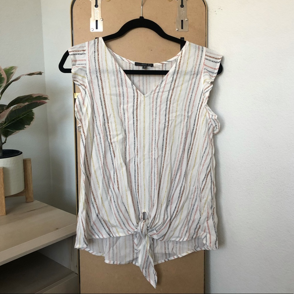 WEST KEI Flutter Sleeve Blouse